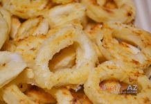 Anelli di calamaro al forno
