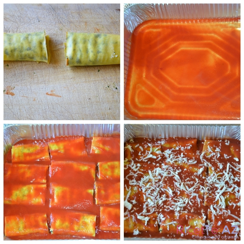 cannelloni ricotta e spinaci in teglia