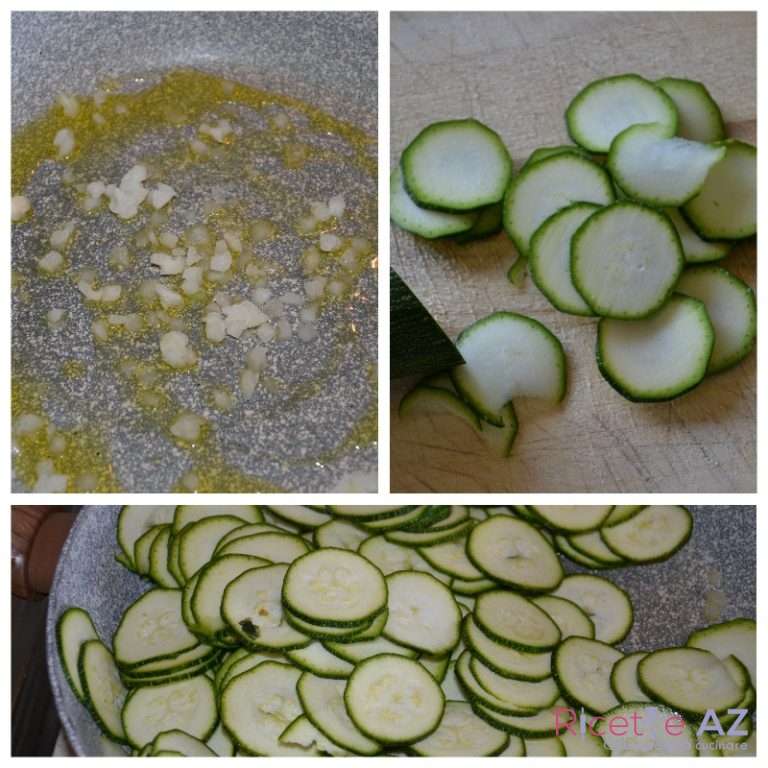 Zucchine in padella preparazione