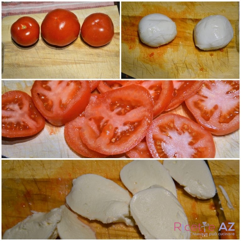 insalata caprese taglia ingredienti