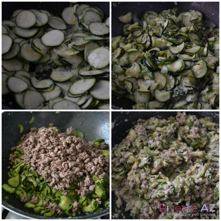 Sformato di zucchine preparazione