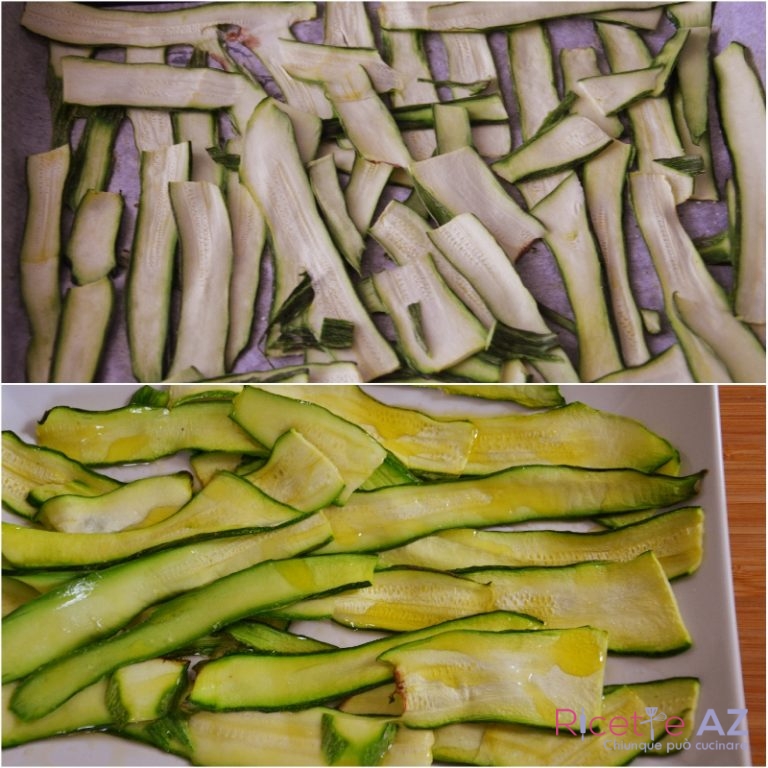 Zucchine al Forno preparazione