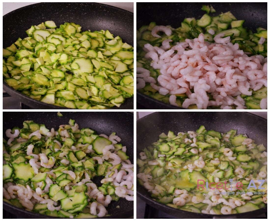 Come preparare Pasta Zucchine e Gamberetti