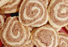 Biscotti bicolore a Forma di Spirale