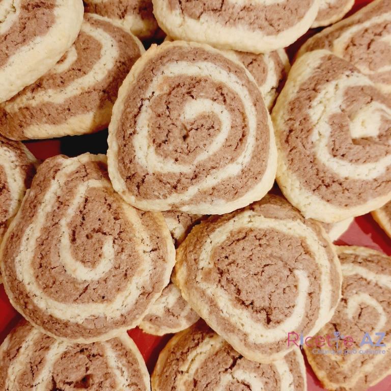 Biscotti bicolore a Forma di Spirale