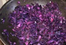 Ricetta del cavolo rosso in padella