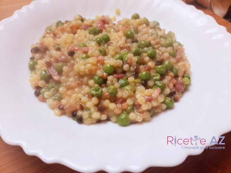 Ricetta Fregola Piselli e Pancetta